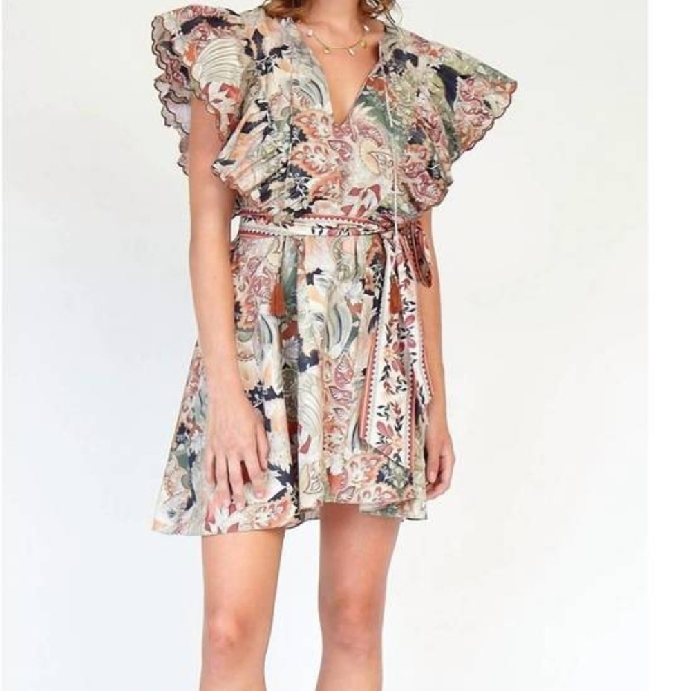 HUF Multicolor Floral Mini Dress